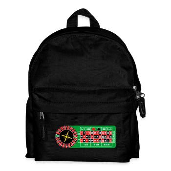 Roulette casino - Kids' Backpack - black - Front