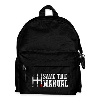 Économisez l’hommage au changement de vitesse manuel - Sac à dos Enfant - noir - Devant