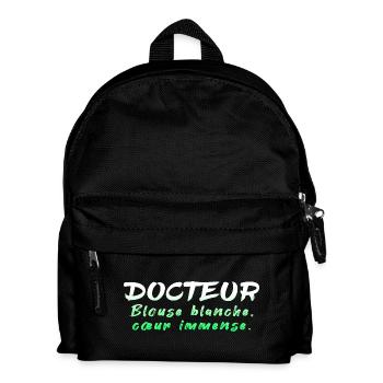 Arzt, Arzt, Krankenschwester, Gesundheit und weißer Kittel - Kinder Rucksack - Schwarz - Vorne