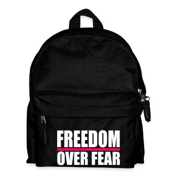 Freedom over fear - Kids' Backpack - black - Front