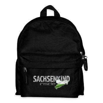 Sachsenkind inside - Sachsen - Kinder Rucksack - Schwarz - Vorne