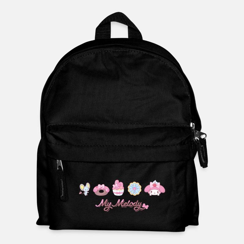 My Melody Mit Flat Und Gebäckstücken - Kinder Rucksack - Schwarz