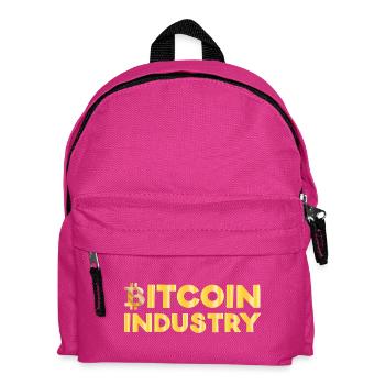 Bitcoin Industrie - Kinder Rucksack - Fuchsia - Vorne