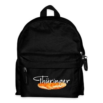 Thüringer Bratwurst - Kinder Rucksack - Schwarz - Vorne