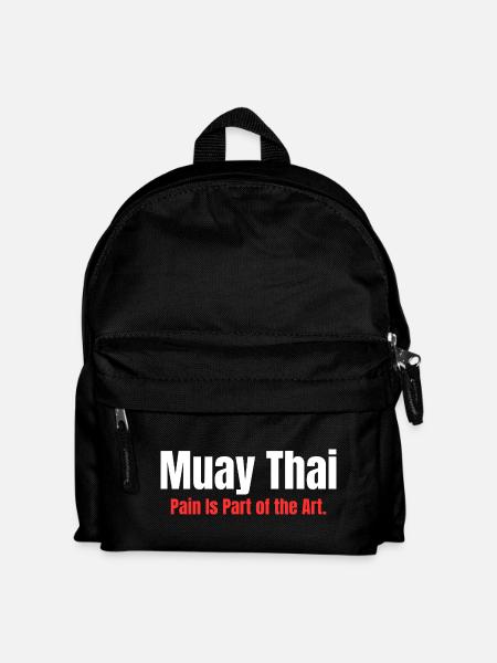 Acht Gliedmaßen. One Mind. | Muay Thai - Kinder Rucksack - Schwarz