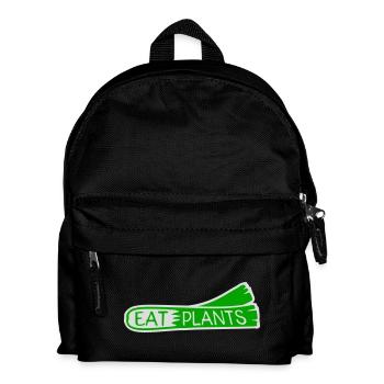 Sigle végétarien végan drôle de Eat Plants - Sac à dos Enfant - noir - Devant