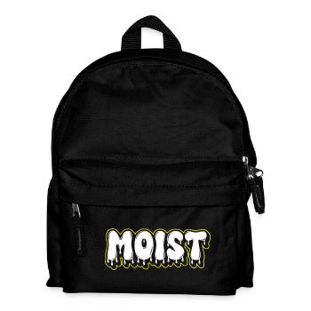 Mot-mot en police grasse humide - Sac à dos Enfant - noir - Devant