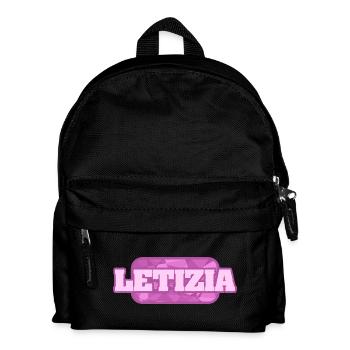 Letizia als Bio - Kinder Rucksack - Schwarz - Vorne