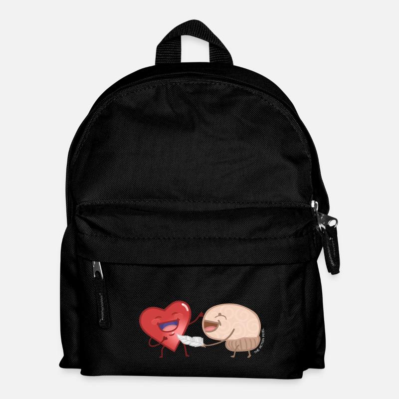Herz und Verstand - Kinder Rucksack - Schwarz
