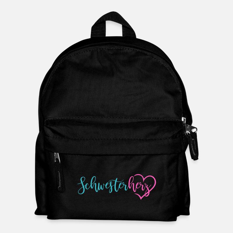 Schwesterherz - Kinder Rucksack - Schwarz