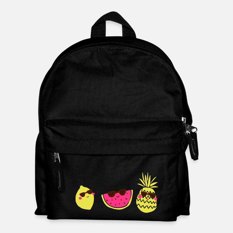 Fruchtis - Kinder Rucksack - Schwarz