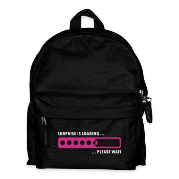 surprise is loading - Kids' Backpack - black - Front