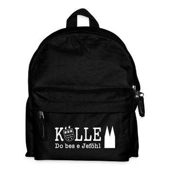 Kölle Do bes e Jeföhl - VECTOR Dom Karneval - Kinder Rucksack - Schwarz - Vorne