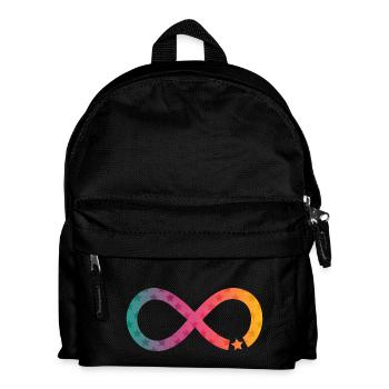 Unendlichkeit Stern Regenbogen - Kinder Rucksack - Schwarz - Vorne