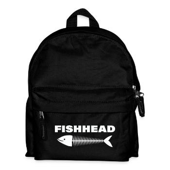 FISHHEAD - Kinder Rucksack - Schwarz - Vorne