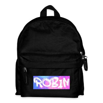 Robin Nom cadeau idée de cadeau galaxie - Sac à dos Enfant - noir - Devant