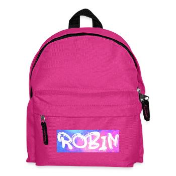 Robin Nom cadeau idée de cadeau galaxie - Sac à dos Enfant - fuchsia - Devant