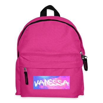 Vanessa Nom Cadeau Idée Cadeau Galaxy - Sac à dos Enfant - fuchsia - Devant