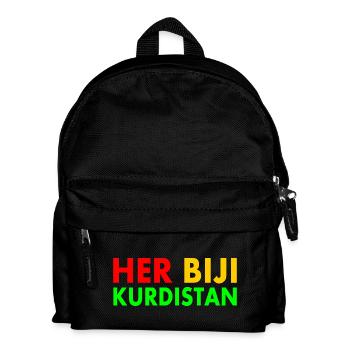 Her biji Kurdistan - Kinder Rucksack - Schwarz - Vorne