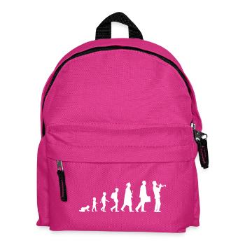 Development of a trumpeter - Kids' Backpack - fuchsia - Front
