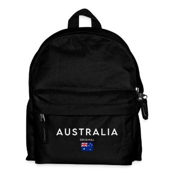 Australische Flagge, Australischer Stolz - Kinder Rucksack - Schwarz - Vorne