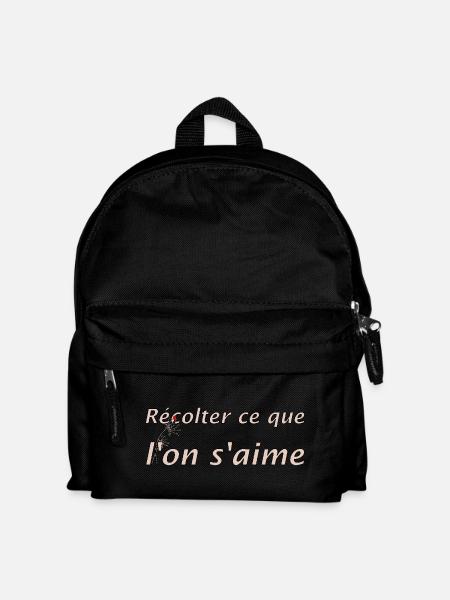 Récolter l'amour - Sac à dos Enfant - noir