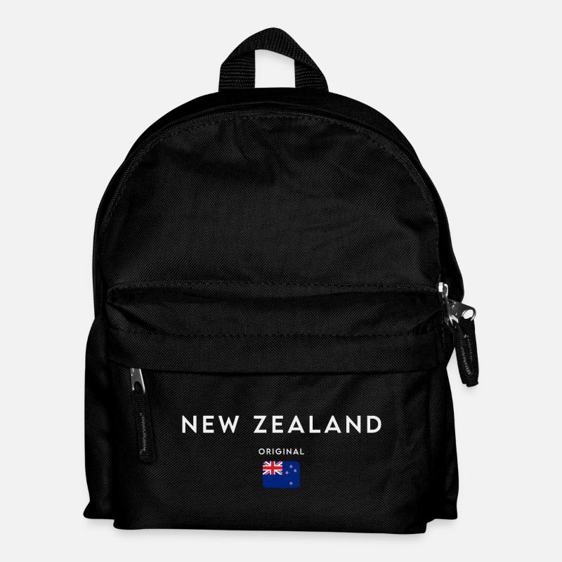 Flagge von Neuseeland - Kinder Rucksack - Schwarz
