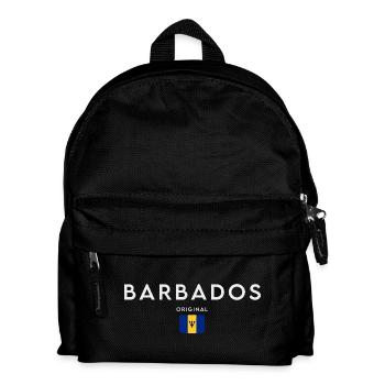 Flag of Barbados, Barbadian pride - Kids' Backpack - black - Front