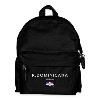 Flag of the Dominican Republic - Kids' Backpack - black - Front
