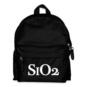 SiO2 - Quartz Chemical Formula Silicon Dioxide - Kids' Backpack - black - Front