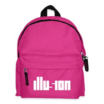 Illusion – Optische Täuschung Kontrastdesign - Kinder Rucksack - Fuchsia - Vorne