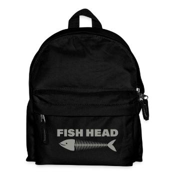 FISH HEAD - Kinder Rucksack - Schwarz - Vorne