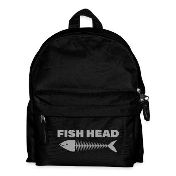 FISH HEAD - Kinder Rucksack - Schwarz - Vorne