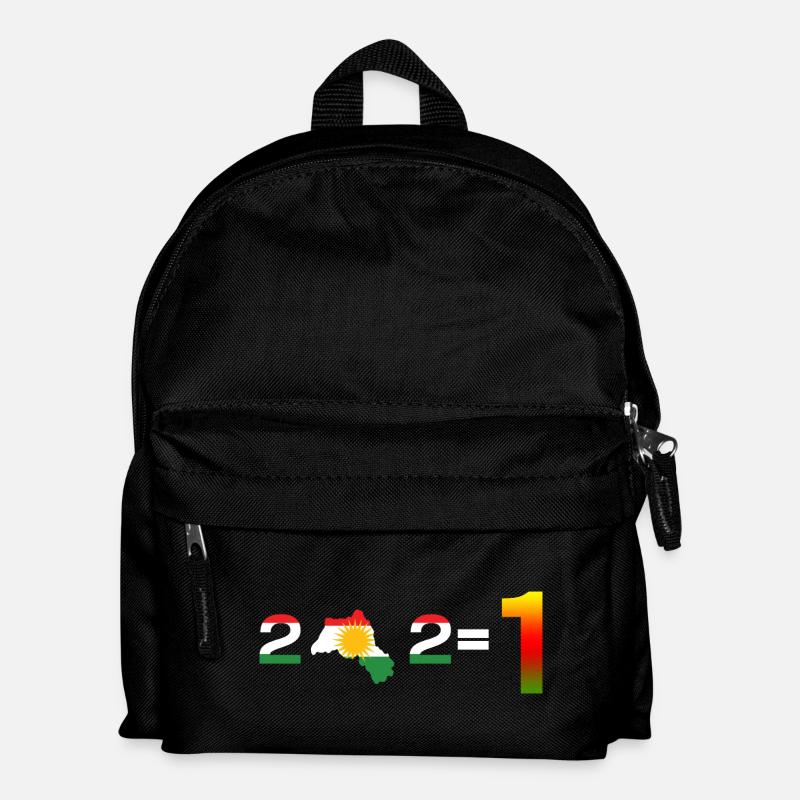 Kurdistan_2-2-_1_zusammenhalt - Kinder Rucksack - Schwarz