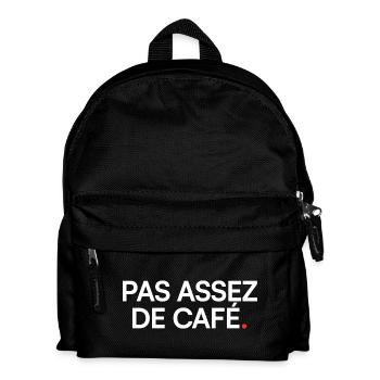 Not enough coffee, humor, fatigue - Kids' Backpack - black - Front