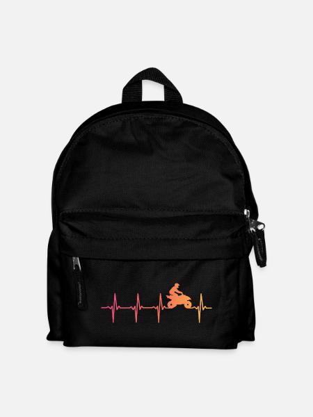 Quad Sunset Heartbeat ATV Quad Rider - Kinder Rucksack - Schwarz