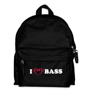 I love bass - Sac à dos Enfant - noir - Devant