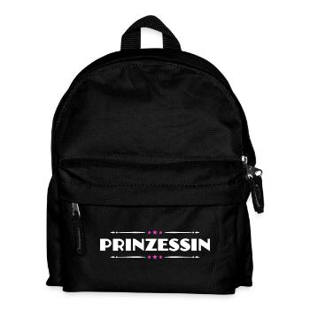 Prinzessin - Kinder Rucksack - Schwarz - Vorne