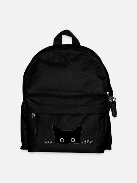 cat - Kids' Backpack - black