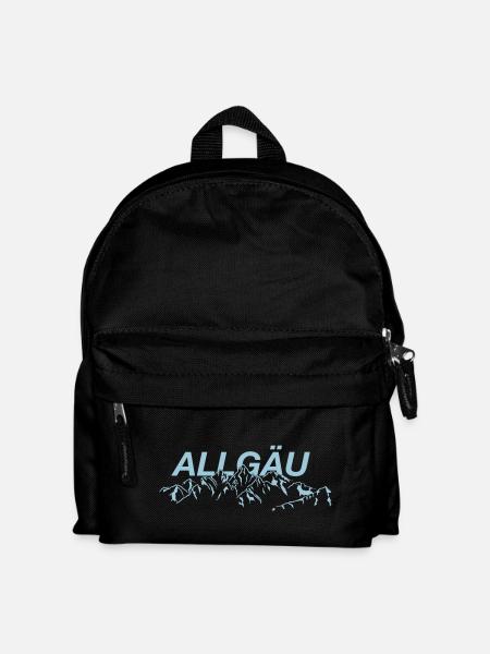 Allgäuer Berge - Kinder Rucksack - Schwarz