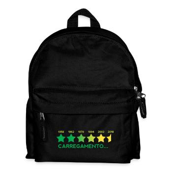 Campeão do mundo Brasil carregamento... - Kinder Rucksack - Schwarz - Vorne