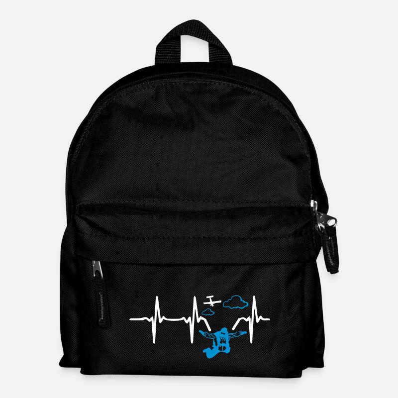 Heart Beat Skydive - Kinder Rucksack - Schwarz