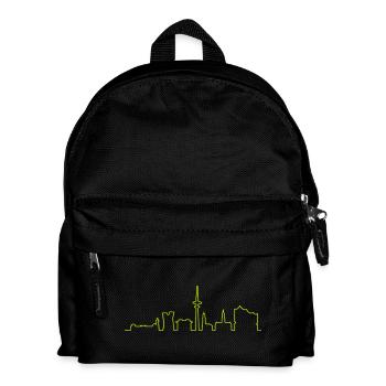 Skyline von HAMBURG, HH Panorama - Kinder Rucksack - Schwarz - Vorne