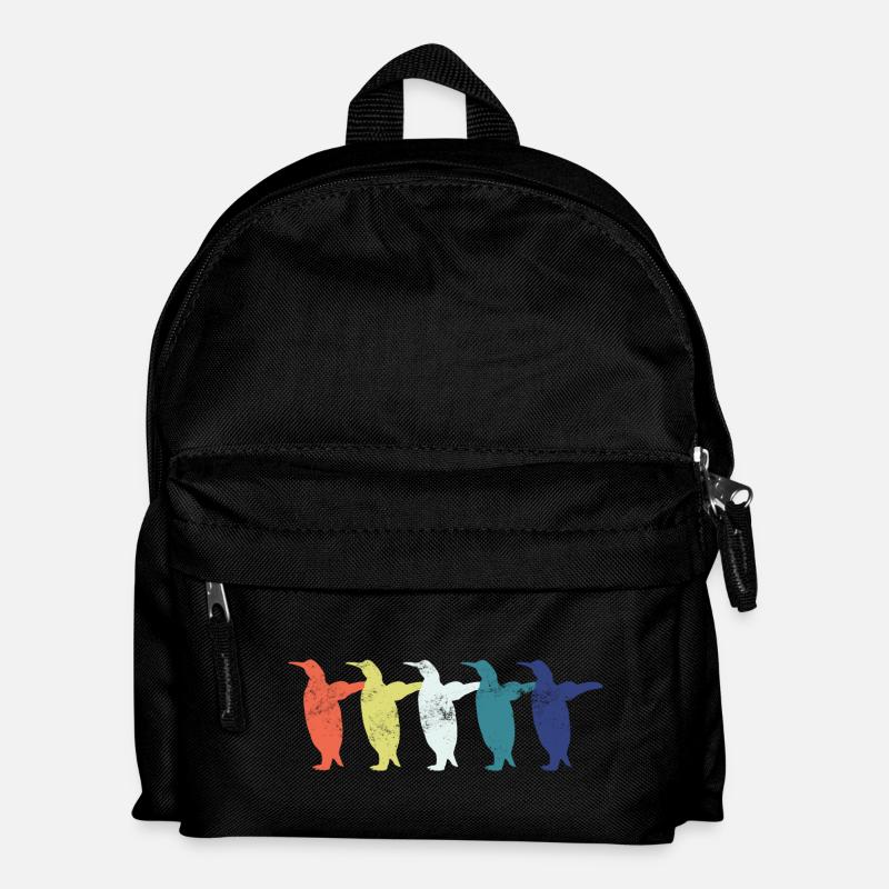 Pinguin Pinguine - Kinder Rucksack - Schwarz