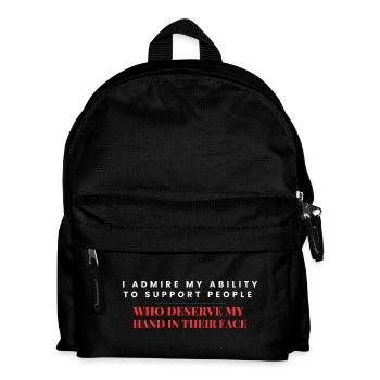 Kühne Grenzen, loyale Unterstützung - Kinder Rucksack - Schwarz - Vorne