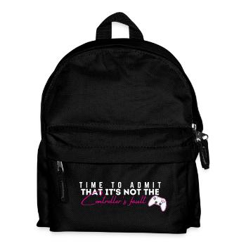 Controller's Fault Gamer Meme Tee - Kids' Backpack - black - Front