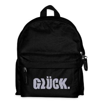 glück - Kinder Rucksack - Schwarz - Vorne
