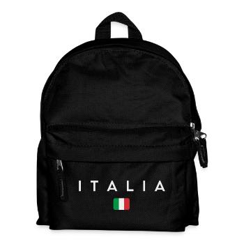 Drapeau de l’Italie, fierté italienne - Sac à dos Enfant - noir - Devant