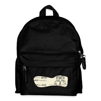 zwillinge oma geschenk bub twin boys beste oma - Kinder Rucksack - Schwarz - Vorne