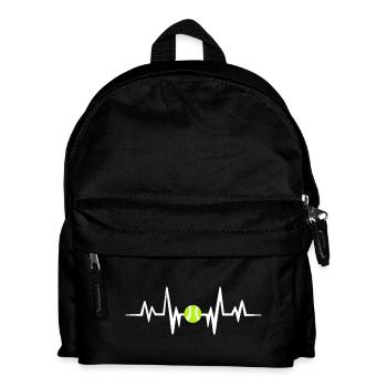 Tennisball heartbeat - Kinder Rucksack - Schwarz - Vorne